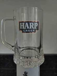Harp vintage pint tankards for sale.