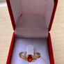 Two rose gold plated silver dress rings/ promise ring Image 4