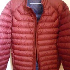 Spital Fields Gents Quilted Puffer Bomber  90% Down Puffer & 10% Feather Zipped Jacket coat. Medium. Colour Wine/burgundy/oxblood. Immaculate. Spitalfields