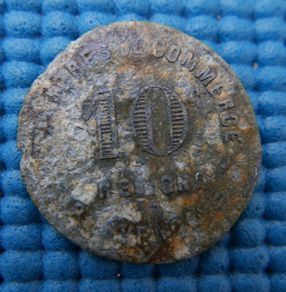 France 10 Centimes Token Region Provence Alais Marseille Gap