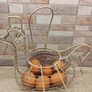 Vintage Style Wire Chicken Egg Basket / Holder Image 2