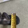 Vtg Nude Naked Woman Lady Girl Mermaid Rock Bronze Figurine Denmark Paperweight Image 4