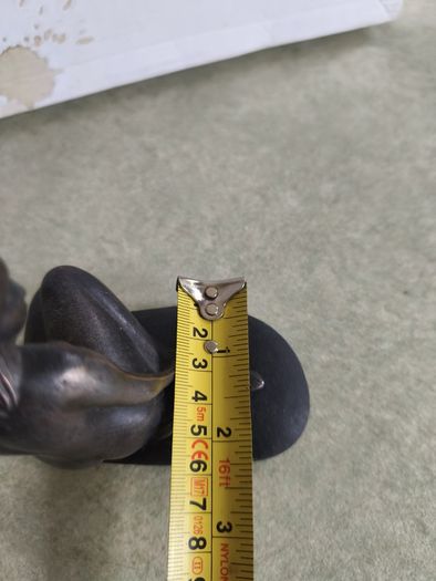 Vtg Nude Naked Woman Lady Girl Mermaid Rock Bronze Figurine Denmark Paperweight