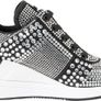 Michael Kors Women's Georgie Crystal Trainer Sneaker, Black, 36.5 EU, 4.5 UK Image 9