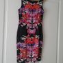 Black/Orange Patterned Dress Image 2