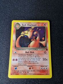pokemon dark charizard holo lp rare head swirl