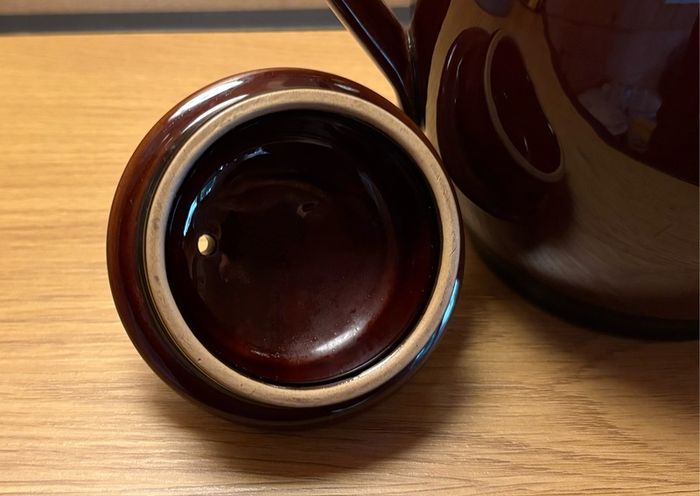 Vintage Denby Homestead Brown Coffee Pot Lidded Jug 2.5 Pint