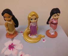 Disney Animator's Collection Figures Tangled Repunzel Toddler Pocahontas Mulan