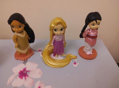 Disney Animator's Collection Figures Tangled Repunzel Toddler Pocahontas Mulan