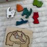 Hape George Luck Cat Puzzle Damaged Box Please see photos Image 7