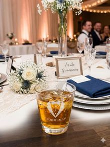 Groomsman Laser Engraved Whiskey Glass and Gift Box