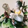 Unterweissbach Germany Porcelain Dresden Figurine  Courting Couple  "Young Lovers" Image 9