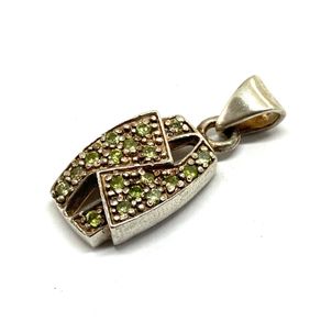 Vintage silver and peridot pendant