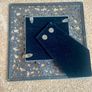 Small metal picture frame with flower detail Image 3