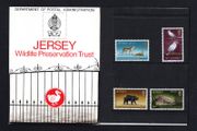 1972 Jersey Wildlife Preservation Trust Commemorative Stamps Presentation Pack