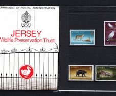 1972 Jersey Wildlife Preservation Trust Commemorative Stamps Presentation Pack
