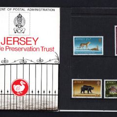 1972 Jersey Wildlife Preservation Trust Commemorative Stamps Presentation Pack