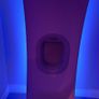 Upcycled Airbus A320 Window Interior panel Illuminated Aviation Wall Art Image 5