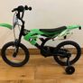 16 Inch Moto X Motocross-Style Bike Green Image 3