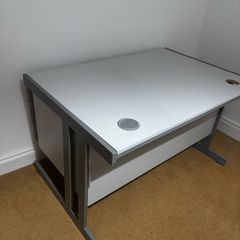 Office table - with 3 drawers and key.