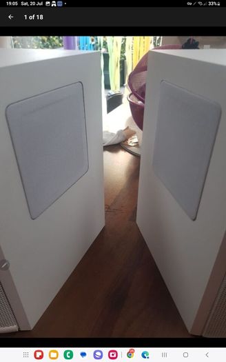 High End Miller & Kreisel Sound (M&K)  Surround-55 MK11 Dipole Speakers white