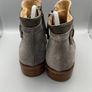 Jigsaw Ankle Boots Grey Suede Size 39 UK 6 - Zip and Buckle - Leather Sole Image 8