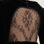 Maje Remano Lace Inset Velvet Dress Image 9
