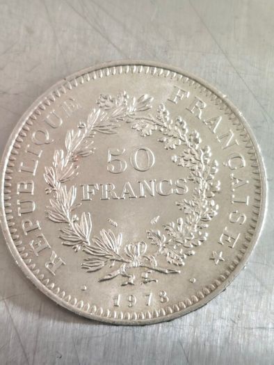 50 Francs Hercules silver coin