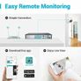 27422 ANNKE 4CH H.265 + 5MP Lite CCTV System DVR 4pcs Dome Cameras 2.0MP IR Night Vision Security White Image 4