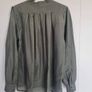V-Neck Blouse, Size 10 Oversized Image 3