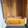 Solid wood wardrobe in excellent condition. Two Drawers. Image 3