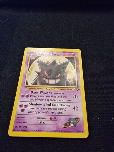 pokemon 2000 sabrinas gengar gym challenge 29/132 LP