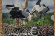 Latvia Brilliant Uncirculated Euro Coin Set 2015 - Stork