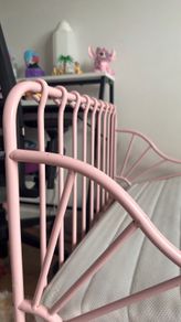ikea extendable bed pink