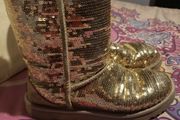 Beautiful gold genuine UGG boots would fit 5.5 to 7.5