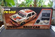 Vintage RC Corgi VW GOLF MK 1 Turbo Rally Car Boxed