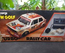 Vintage RC Corgi VW GOLF MK 1 Turbo Rally Car Boxed