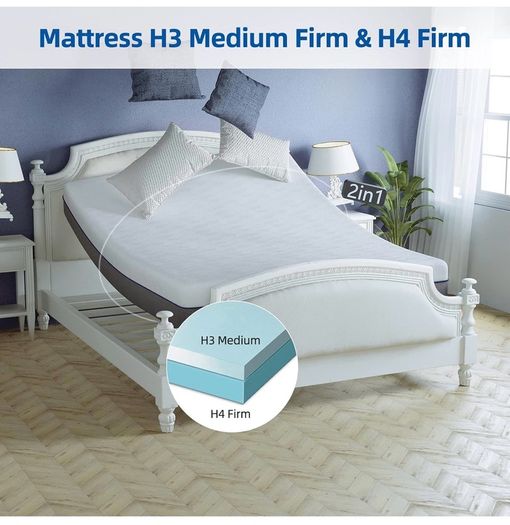 4FT Mattress Small Double, 8 Inch Memory Foam Mattress in a Box, Medium Firm