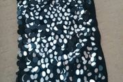 Sliver and black soft net dress new