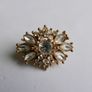 Vintage Crystal Snowflake Brooch Image 3