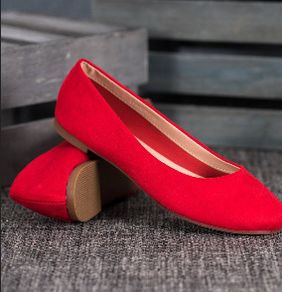 Classy Red Ballerina Shoes size 6