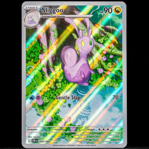 Sliggoo 095/086 Illustration Art Rare Holo Chaos Rising Mega Evolution Pokemon Card AR