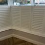 White Shutter Blinds for Bay Window Image 2