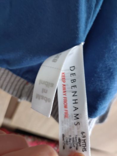 Debenhams hoodie 6/9 months