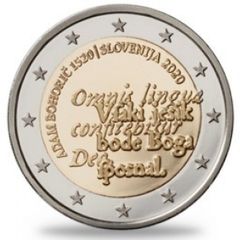 Slovenia 2 Euro Commemorative Coin 2020 - Adam Bohoric . UNCIRCULATED.