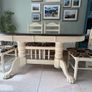 Oval dining table with 6 chairs Image 2