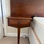 Mahogany headboard and built in bedside lockers Image 2