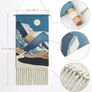 Macrame Wall Hanging Tapestry Blue Boho Woven Wall Art Decor Chic Home Bohemian Moon Tapestries Sun Mountain Cloud Aztec (MULTIPLE DESIGNS) Image 9