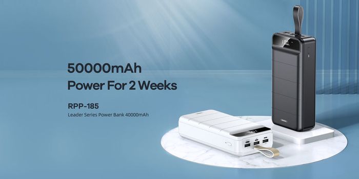 New Remax Leader Series 2.1A Fast Charging Power Bank 50000mAh