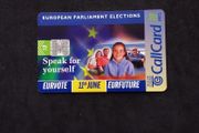 Vintage Telecom Eireann Callcard - European Parliament Elections - 1999